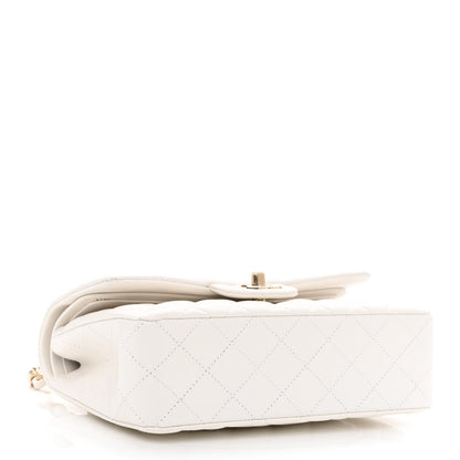 Chanel Caviar Quilted Small Double Flap White 4 of 12