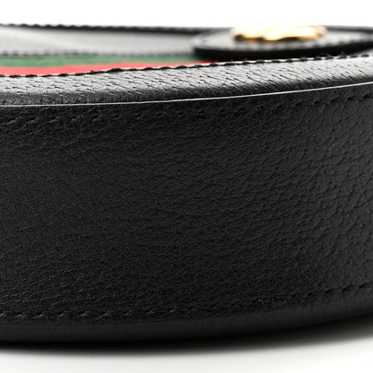 Gucci Grained Calfskin Web Mini Ophidia Round Shoulder Bag Black 10 of 10