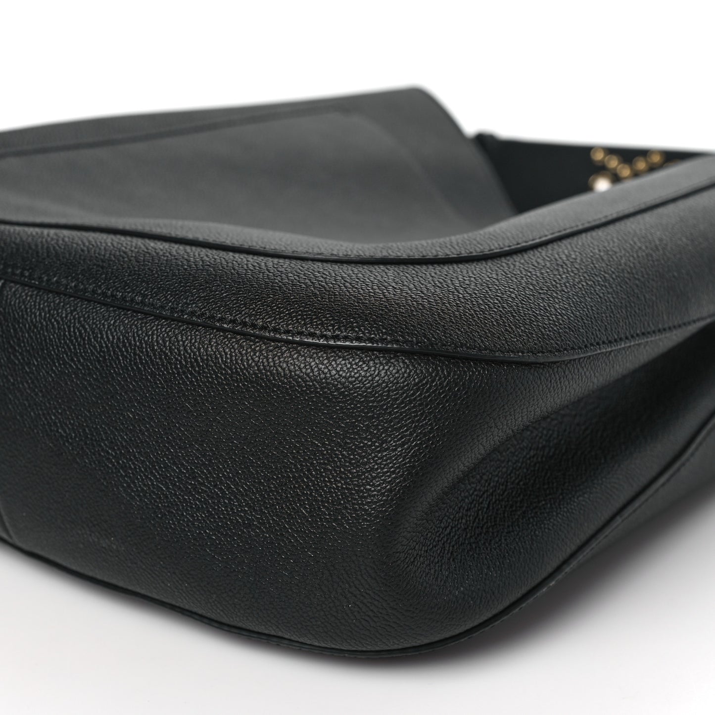 Soft Grainy Calfskin Small Studded Elmstone Hobo Black
