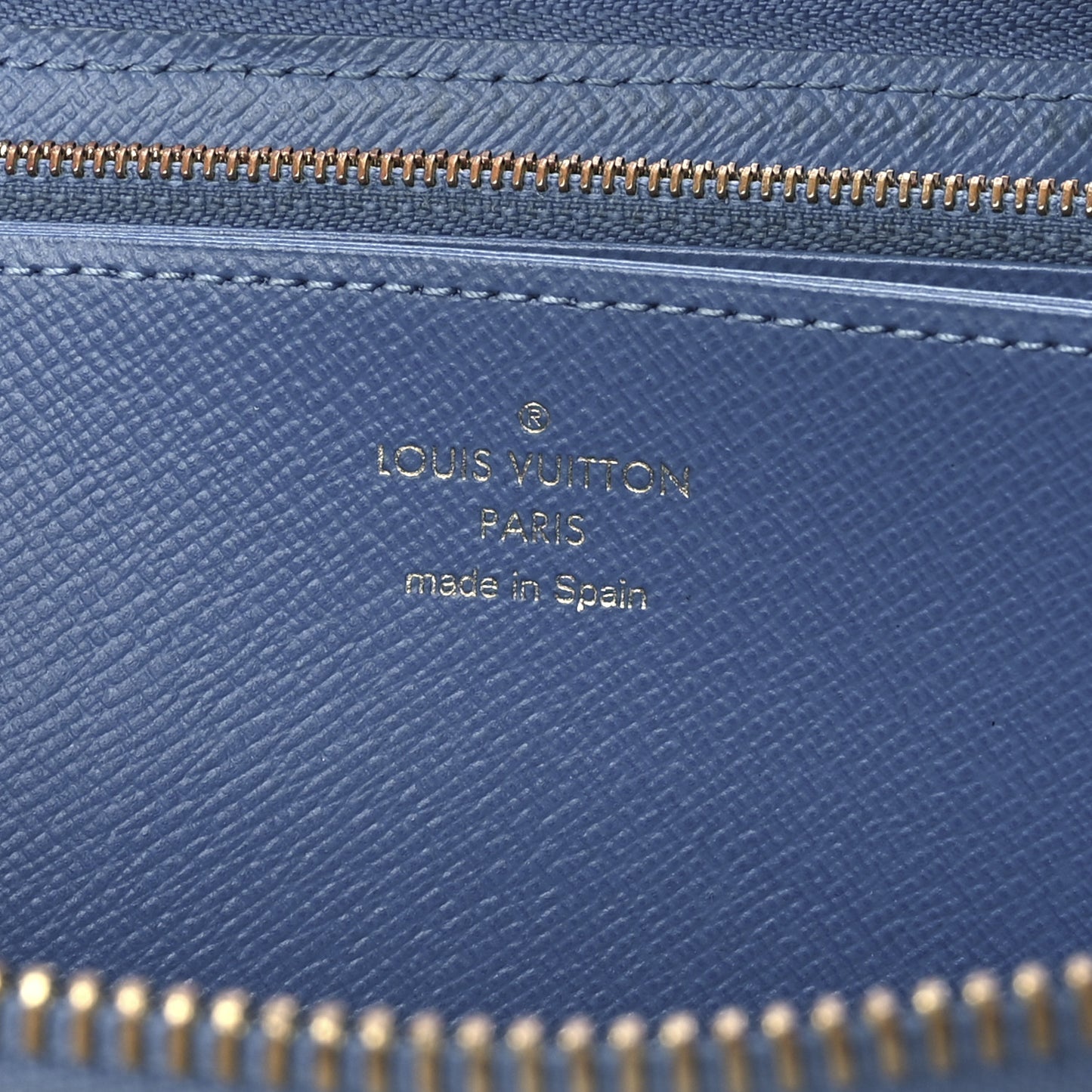 Monogram Zippy Wallet Blue Jean