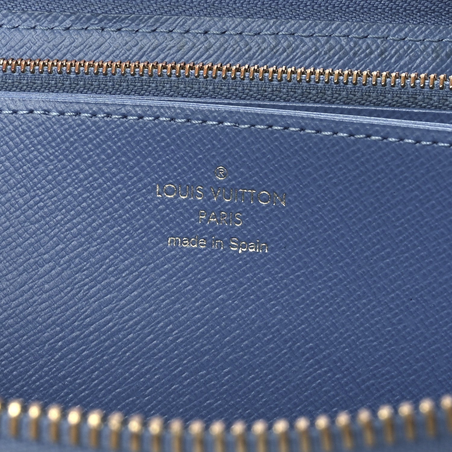 Louis Vuitton Monogram Zippy Wallet Blue Jean 6 of 12