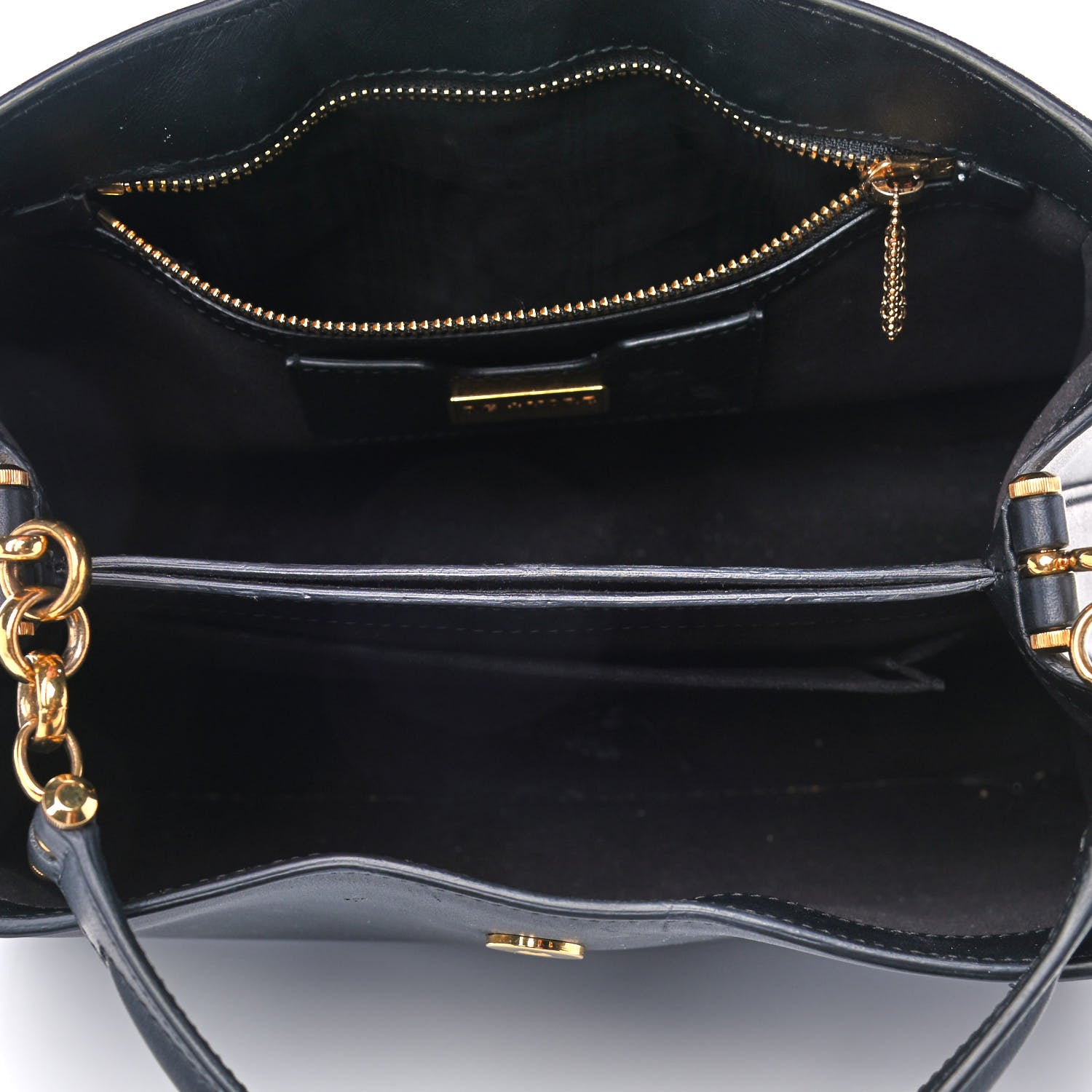 Dolce & Gabbana Smooth Calfskin Small DG Amore Satchel Bag Black 4 of 14