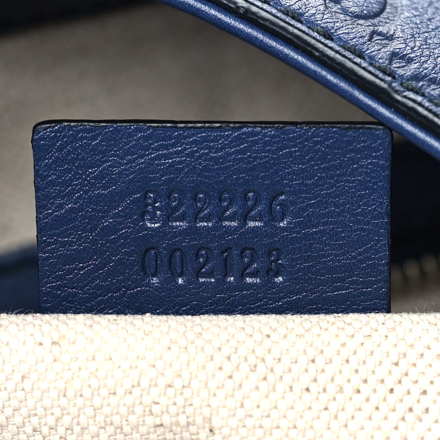 Guccissima Medium Emily Hobo Blue