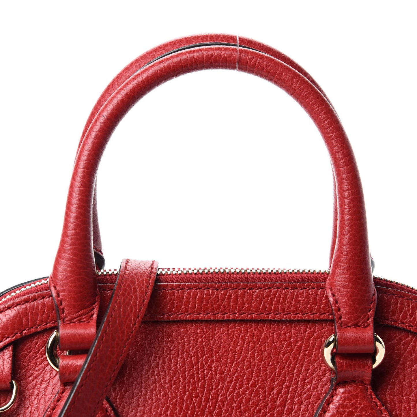 Dollar Calfskin Small GG Charm Dome Bag Red