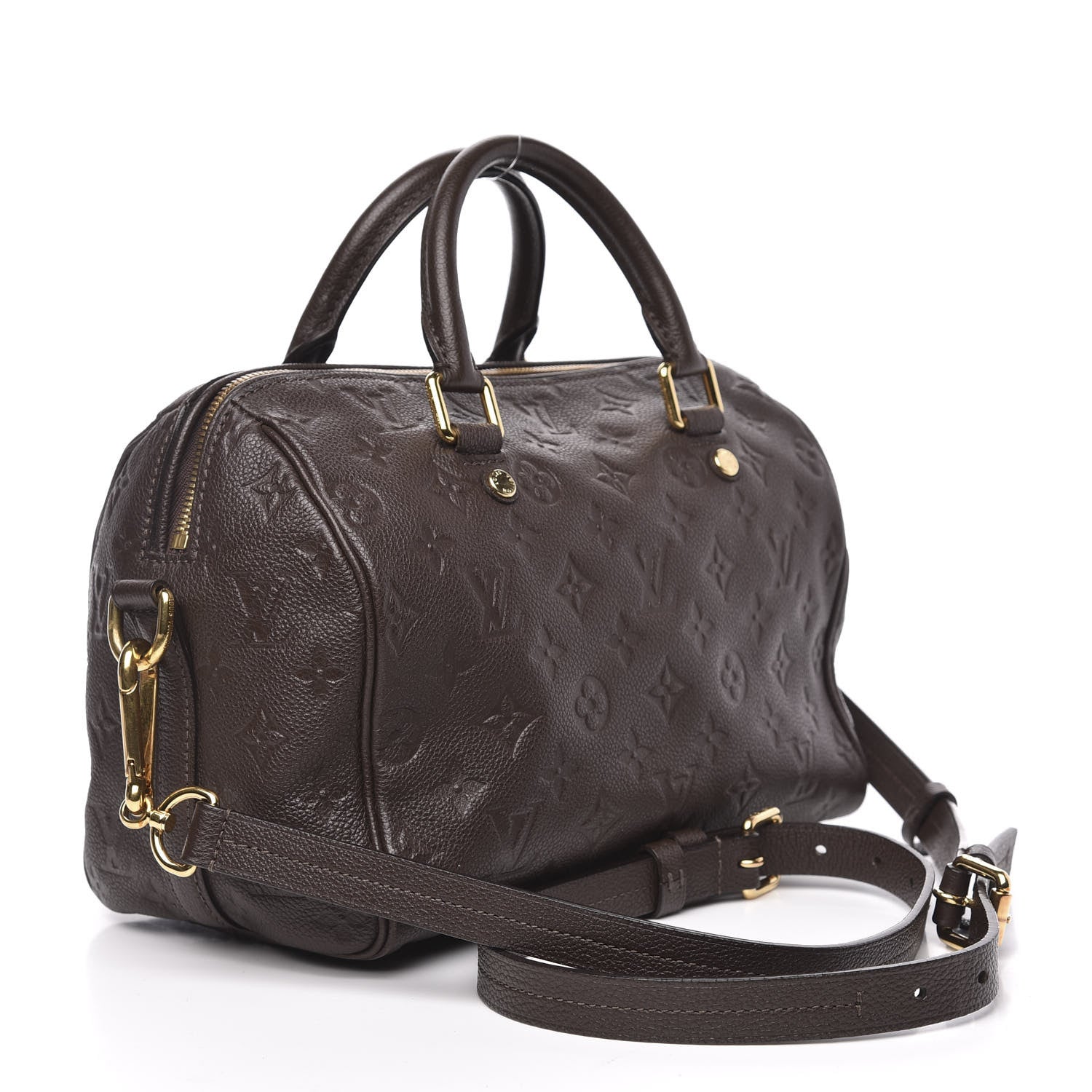 Louis Vuitton Empreinte Speedy Bandouliere 25 Chocolate 3 of 10