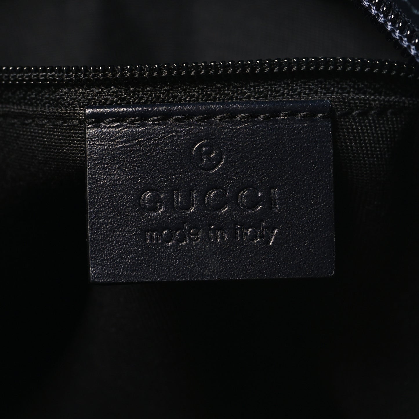 GG Supreme Monogram Web Flat Messenger Bag Navy
