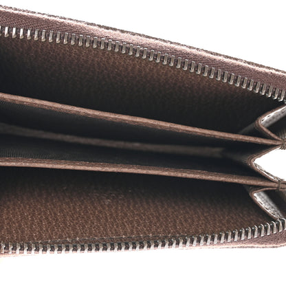 Gucci GG Supreme Web Ophidia Zip Around Card Case Brown 5 of 8