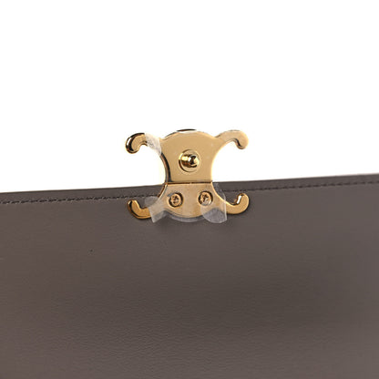 Celine Shiny Calfskin Large Triomphe Wallet Pebble 8 of 9