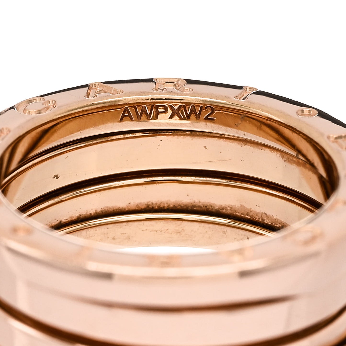 18K Rose Gold B.Zero1 Three-Band Ring 52 6