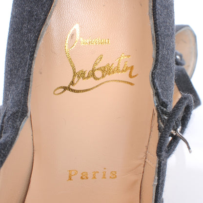 Christian Louboutin Flannel Lady Daf 160 Pumps 36.5 Grey 5 of 6