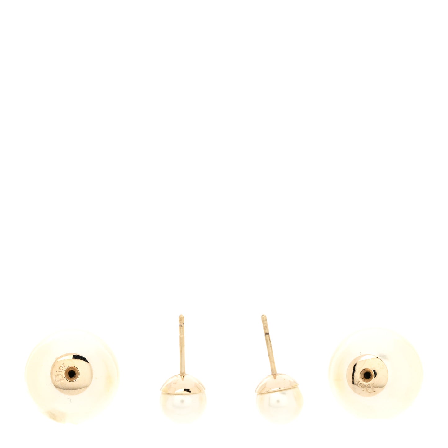 Pearl Mise En Dior Tribal Earrings Gold