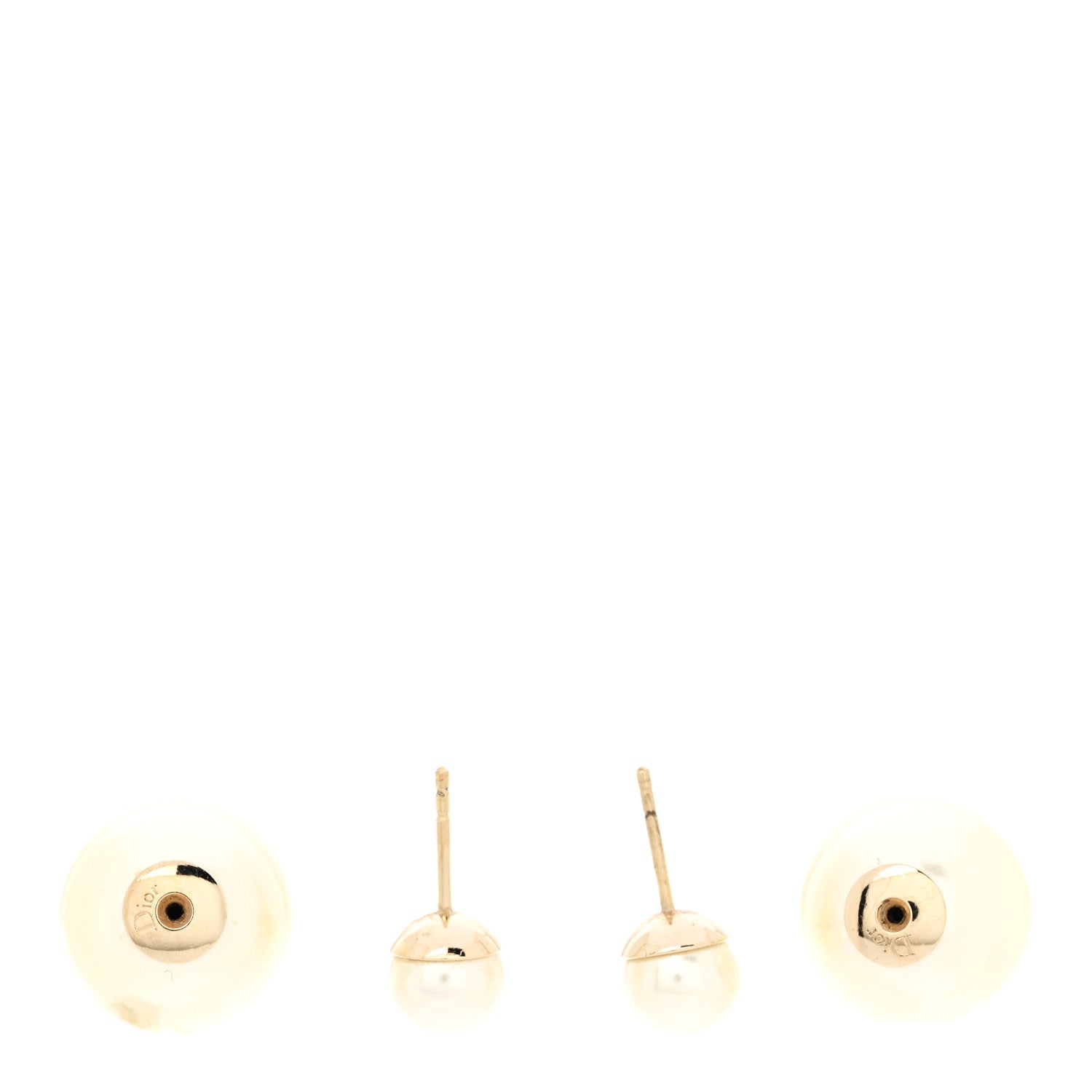 Christian Dior Pearl Mise En Dior Tribal Earrings Gold 3 of 4