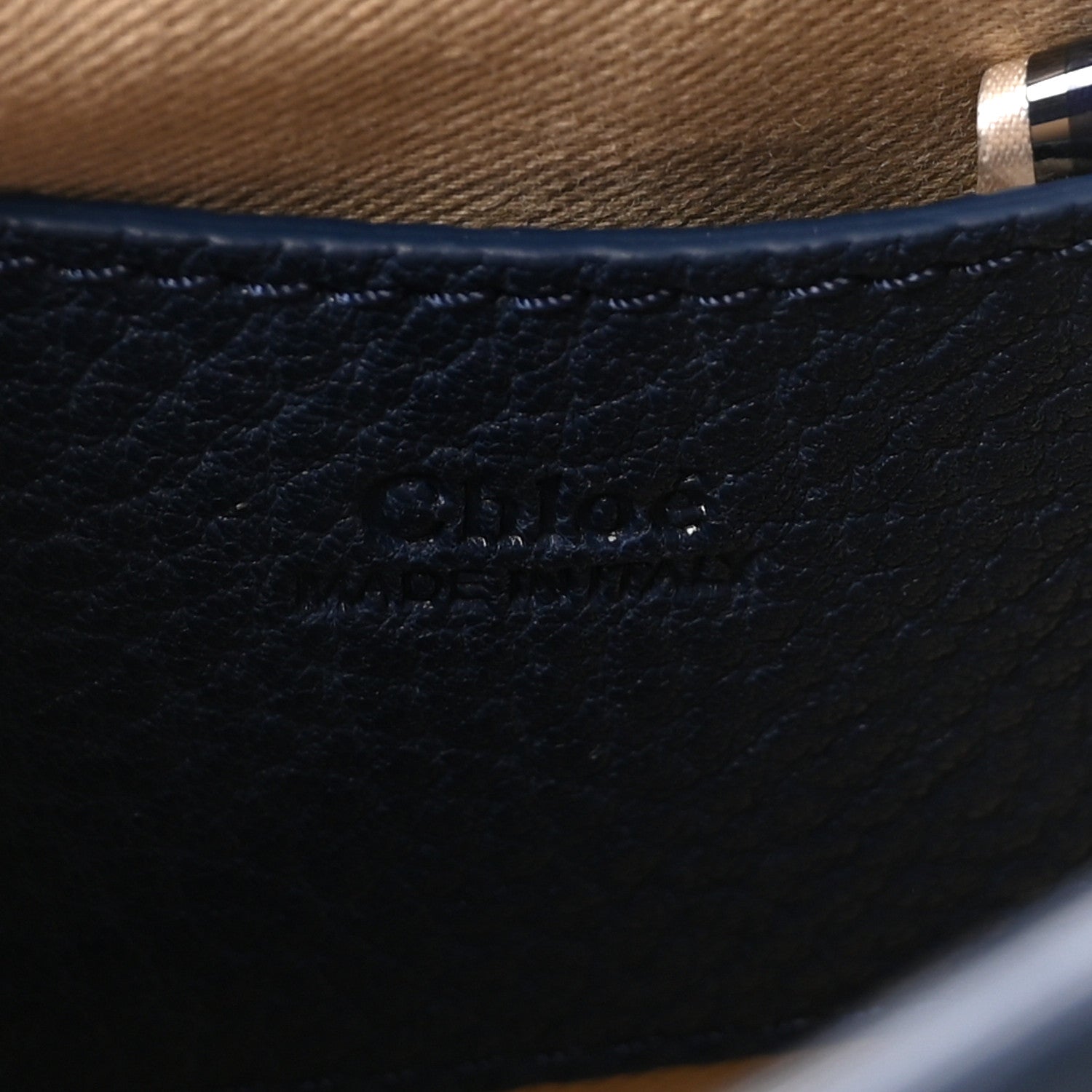 Chloe Calfskin Small Tess Bag Deep Ocean Blue 6 of 9