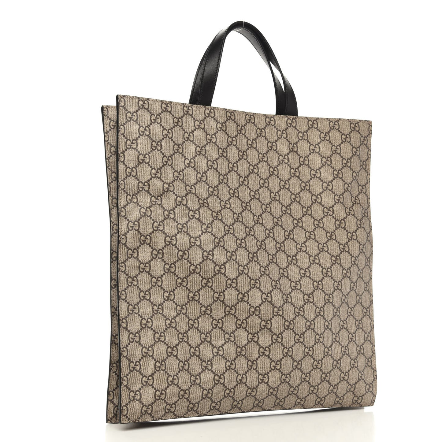 Soft GG Supreme Monogram Kingsnake Vertical Tote Black