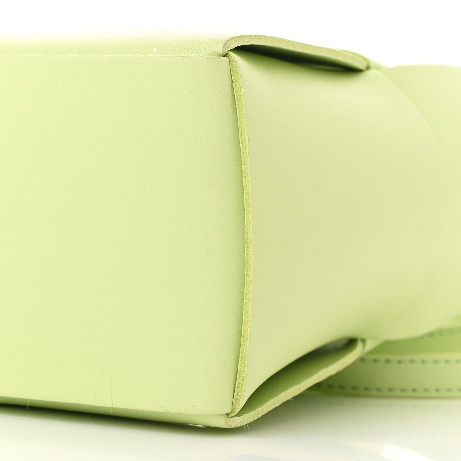 Bottega Veneta Grained Calfskin Maxi Intrecciato Mini Arco Tote Fennel 11 of 12