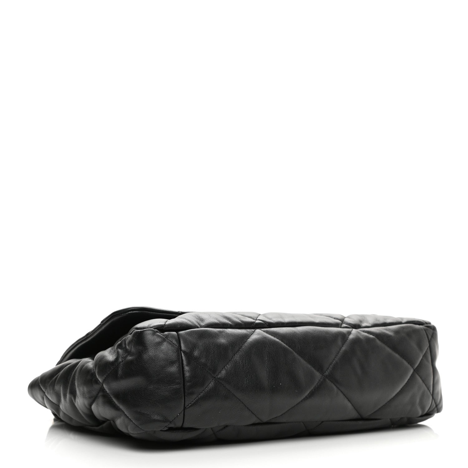 Chanel Goatskin Quilted Maxi Chanel 19 Flap Black 4 of 12