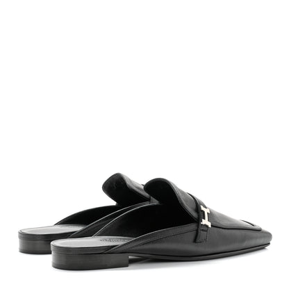 Hermes Goatskin Groupie Mule 38 Black 4 of 9