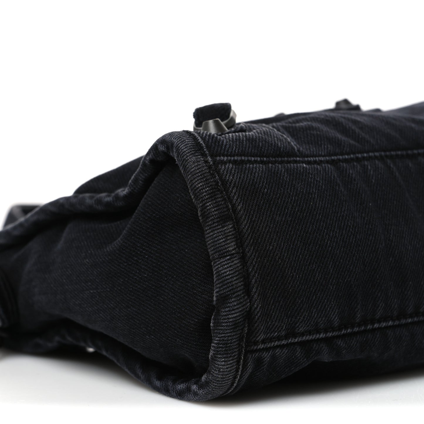 Washed Denim Classic Hardware Small Le City Black