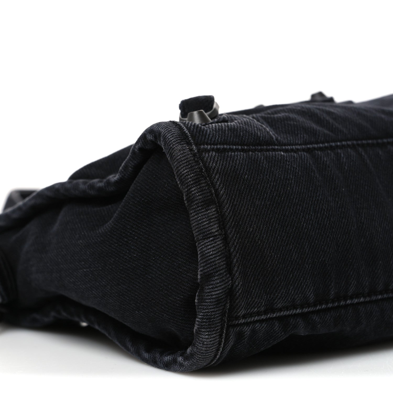 Balenciaga Washed Denim Classic Hardware Small Le City Black 8 of 9