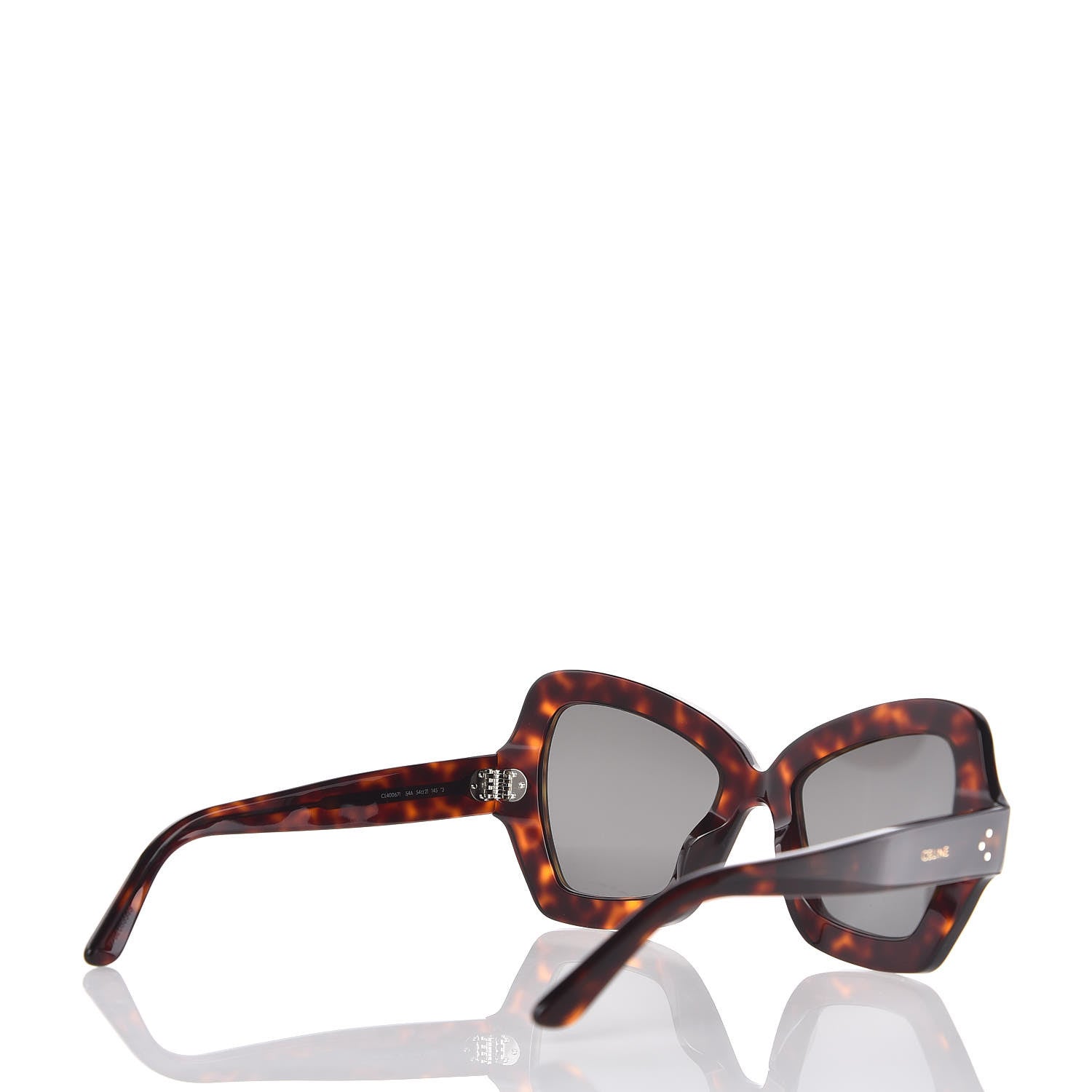 Celine Acetate Butterfly Sunglasses CL 40067I Red Havana Smoke 4 of 7