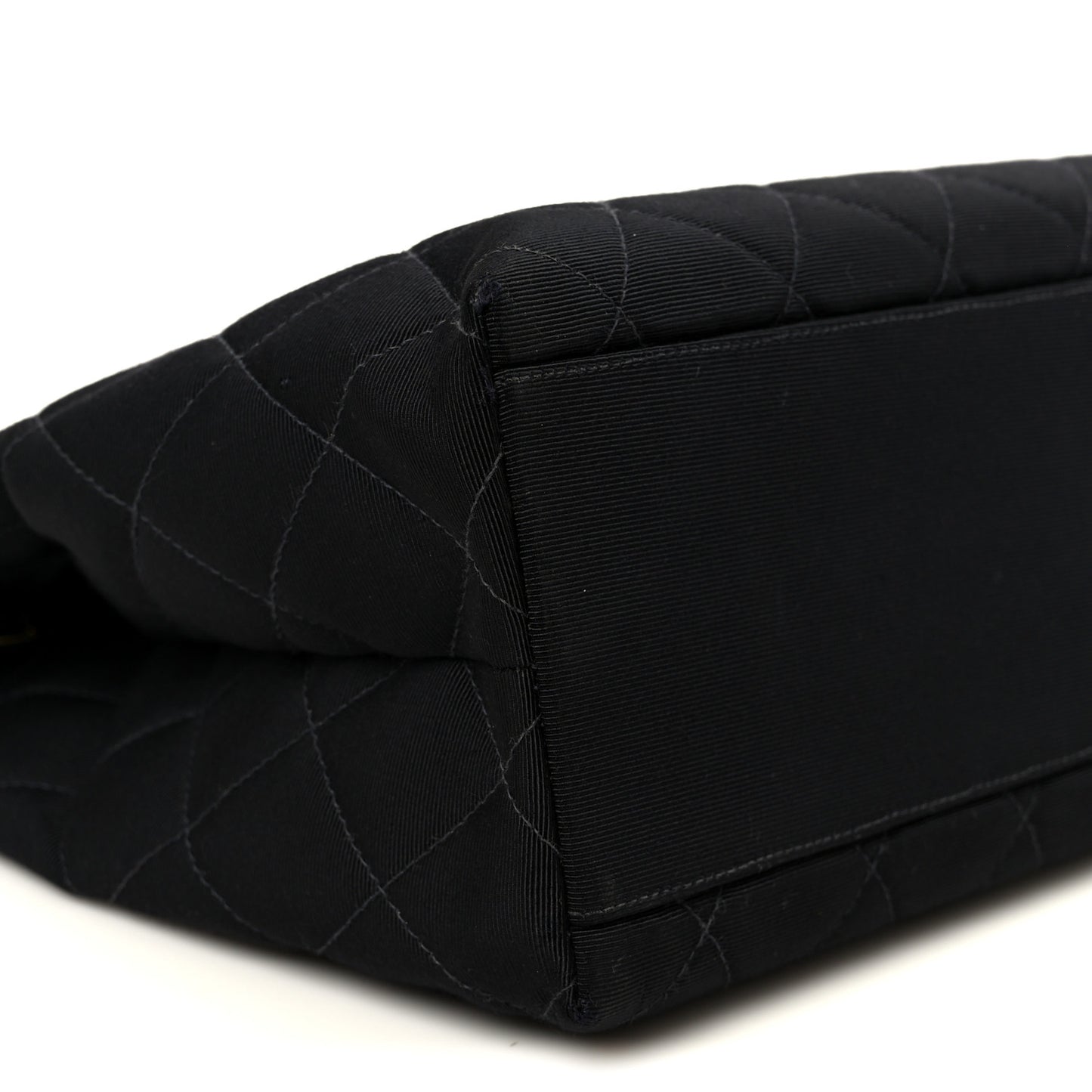 Grosgrain Quilted Shopper Tote Black