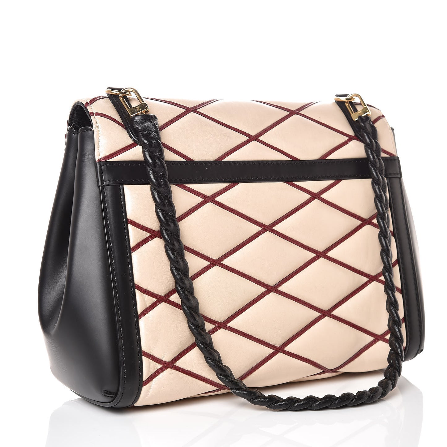 Lambskin Malletage Pochette Flap Natural
