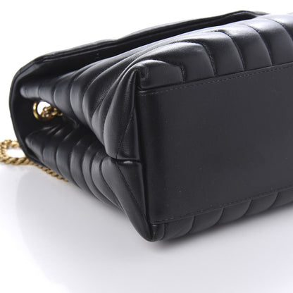 Saint Laurent Calfskin Y Quilted Monogram Medium Loulou Chain Satchel Black 6 of 9