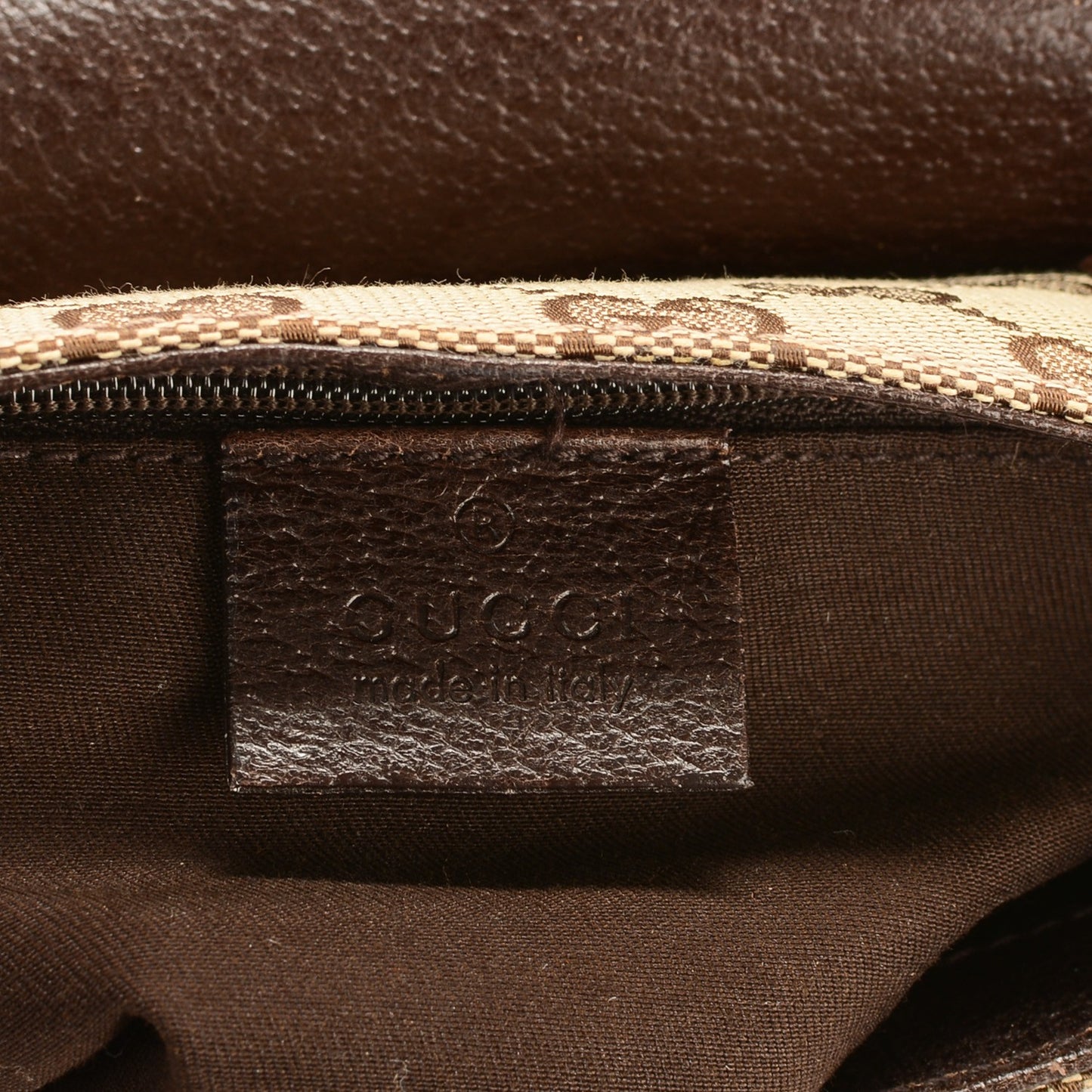 GG Monogram Buckle Belt Bag Dark Brown