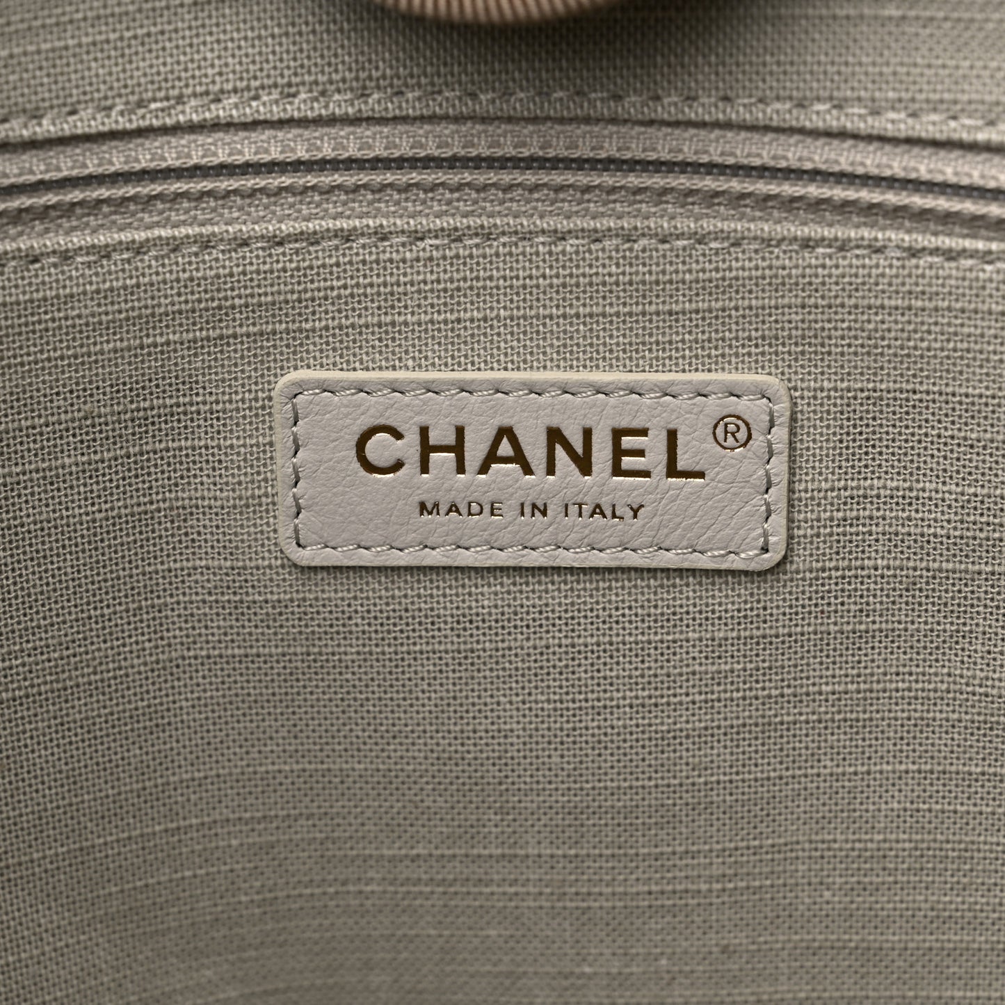Mixed Fibers Small Deauville Tote Beige