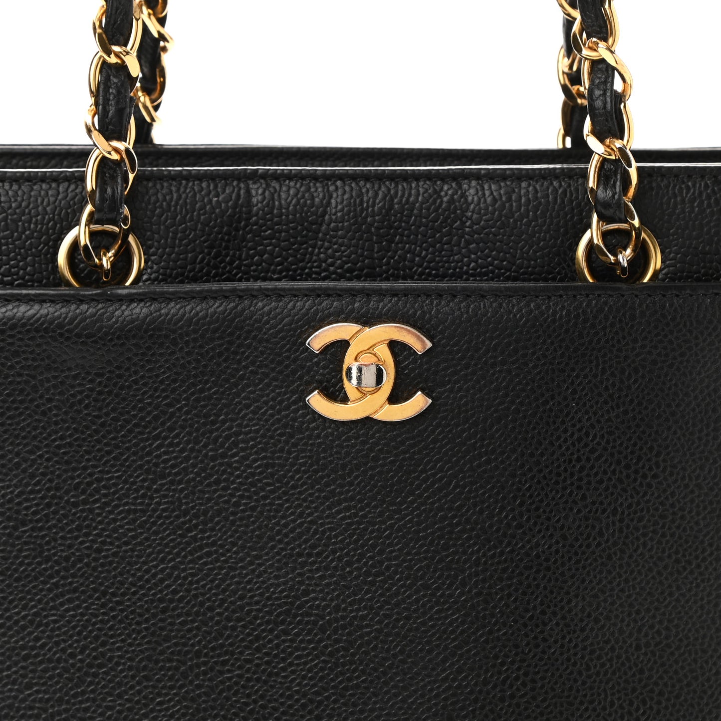 Caviar CC Shoulder Bag Black