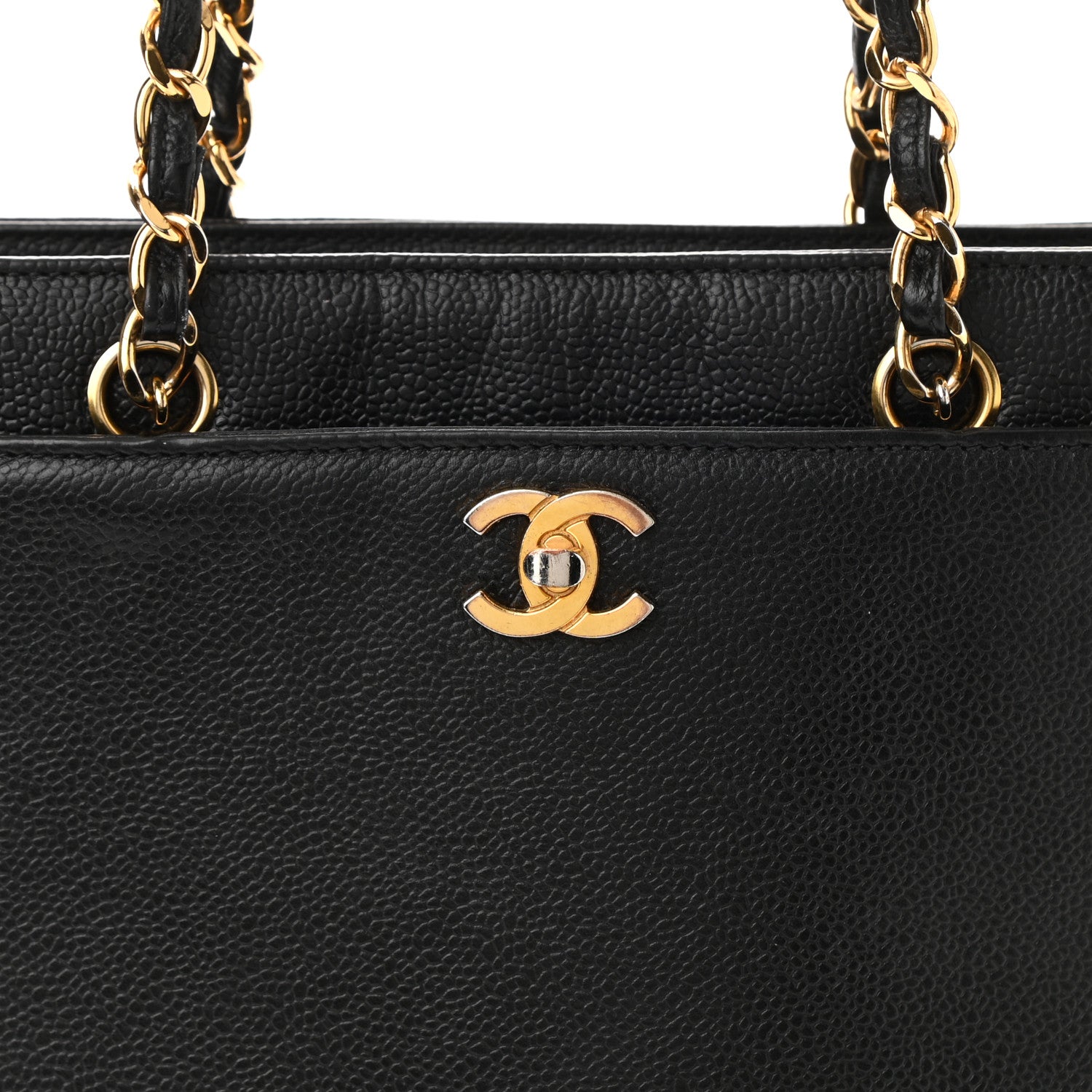 Chanel Caviar CC Shoulder Bag Black 8 of 10