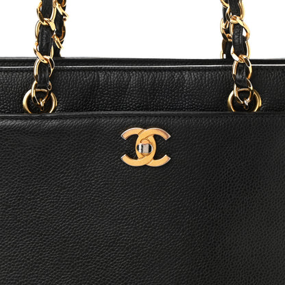 Chanel Caviar CC Shoulder Bag Black 8 of 10