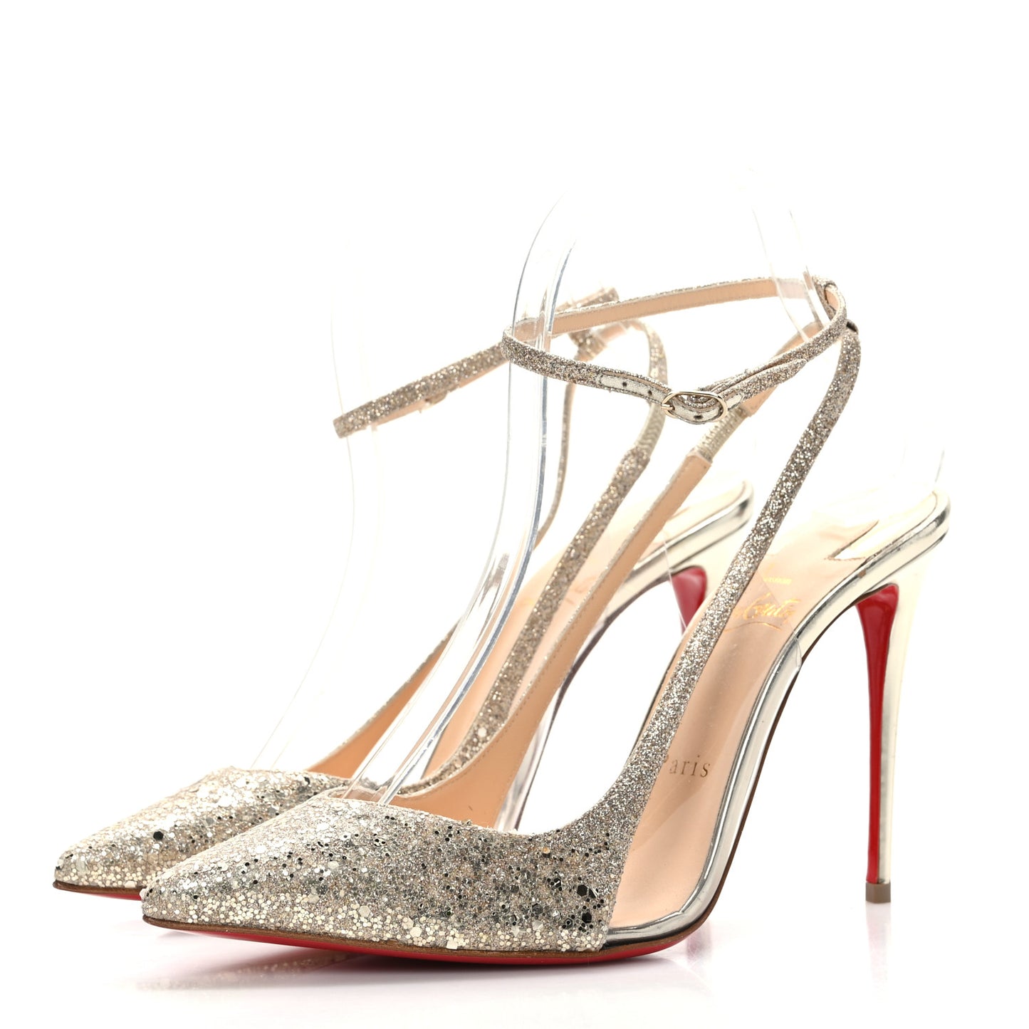 Glitter PVC Optichoc 100 Pumps 37.5 Platine