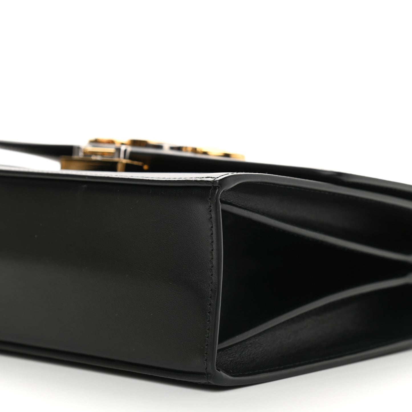 Smooth Calfskin Small Zumi Shoulder Bag Black