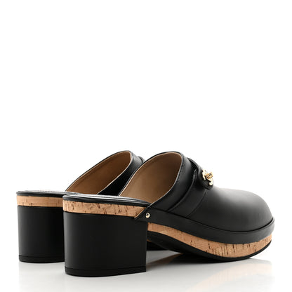 Chanel Calfskin CC Turn Lock Clogs 41 Black 4 of 9