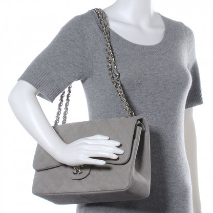 Chanel Iridescent Caviar Jumbo Double Flap Grey 2 of 9