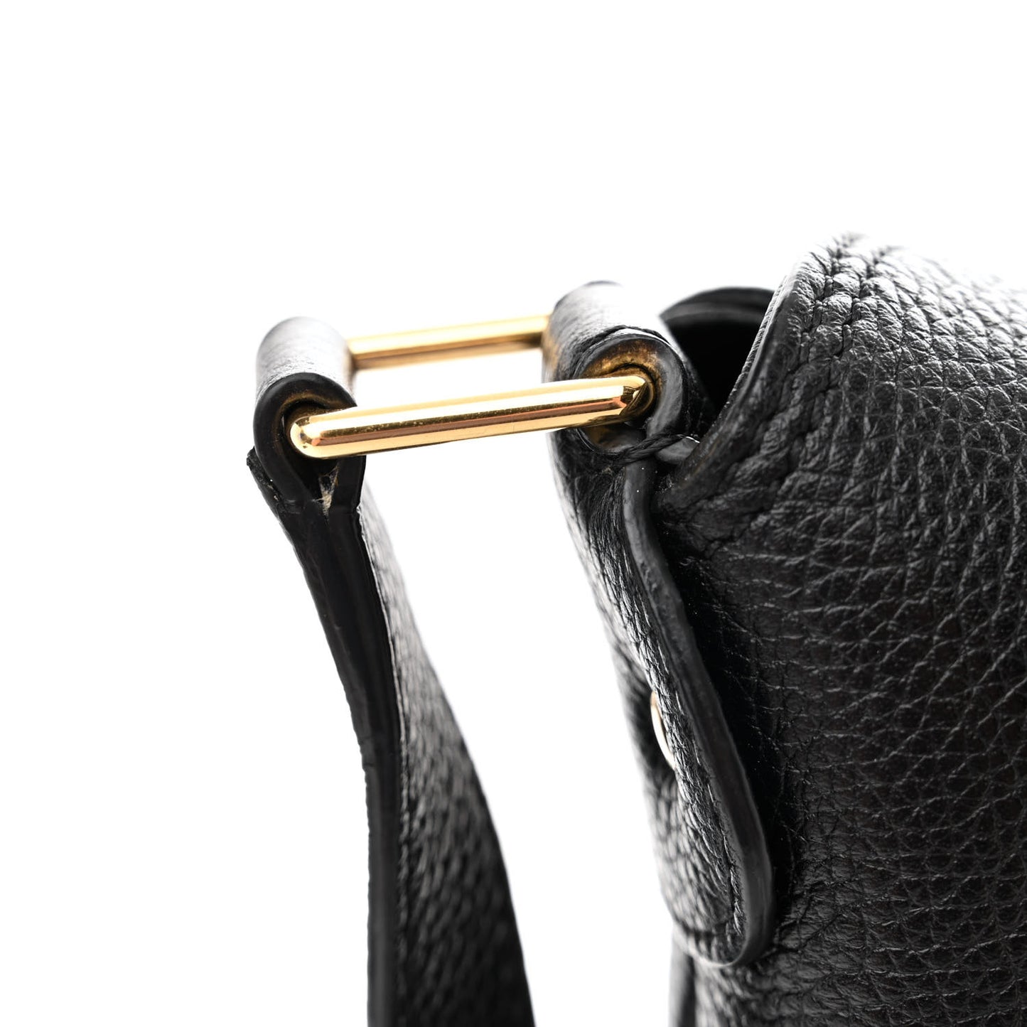 Soft Grained Calfskin Medium Bucket Bag Black