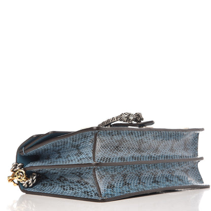 Gucci Snakeskin Blind For Love Embroidered Small Dionysus Shoulder Bag Ultramarine Multicolor 5 of 7
