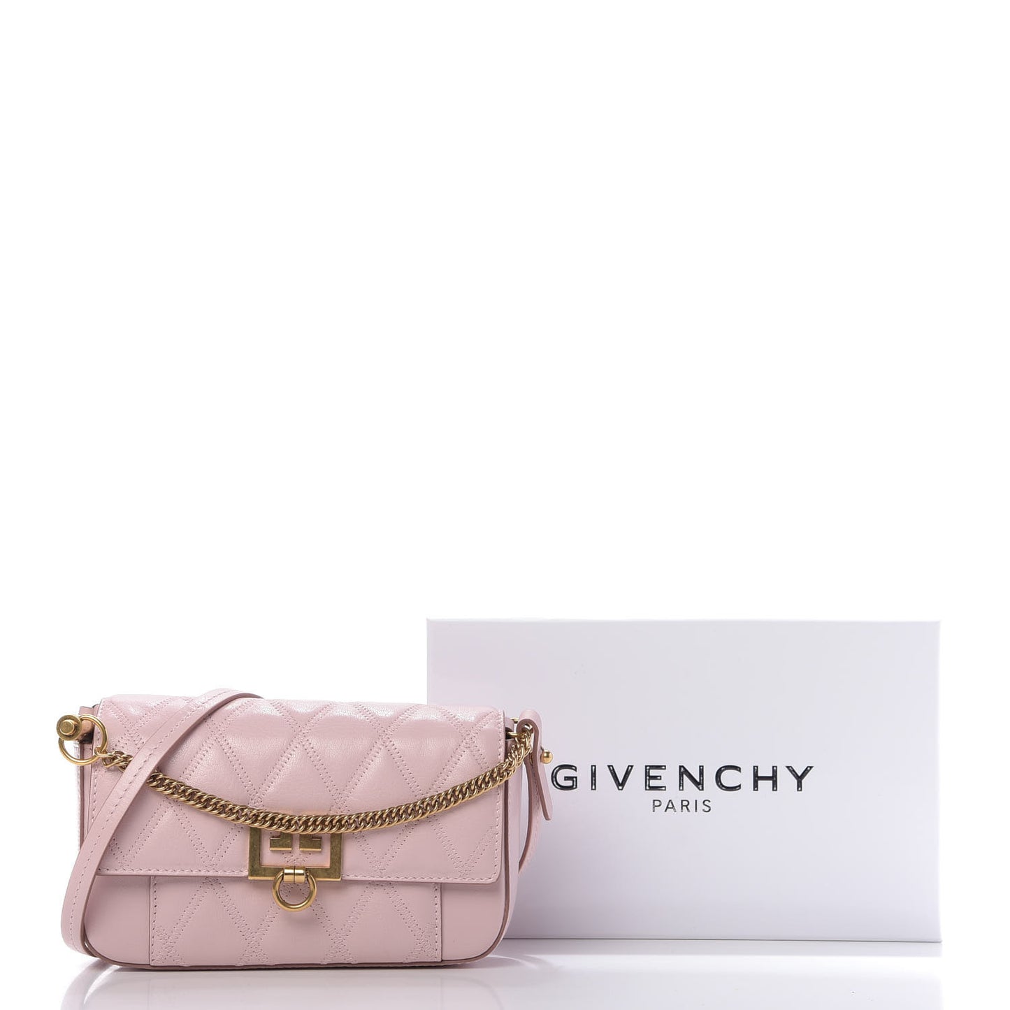 Goatskin Quilted Mini Pocket GV3 Convertible Bag Pale Pink