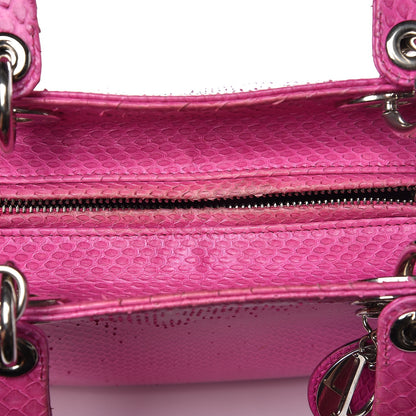 Christian Dior Python Medium Lady Dior Pink 15 of 17