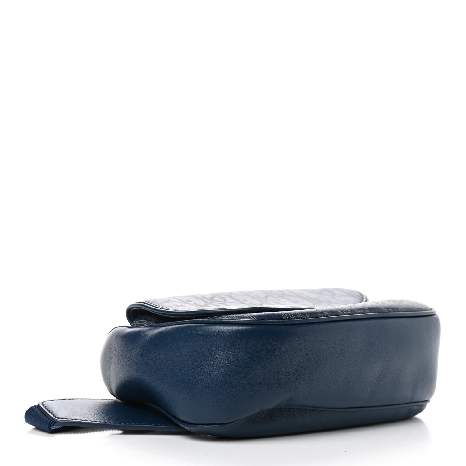 Christian Dior Galaxy Calfskin Oblique World Tour Saddle Belt Bag Navy Blue 4 of 13