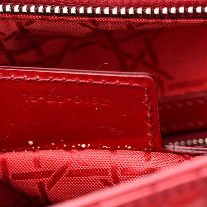 Christian Dior Patent Cannage Large Lady Dior Red 7 of 11