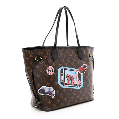 Louis Vuitton Monogram World Tour Neverfull MM 4 of 12