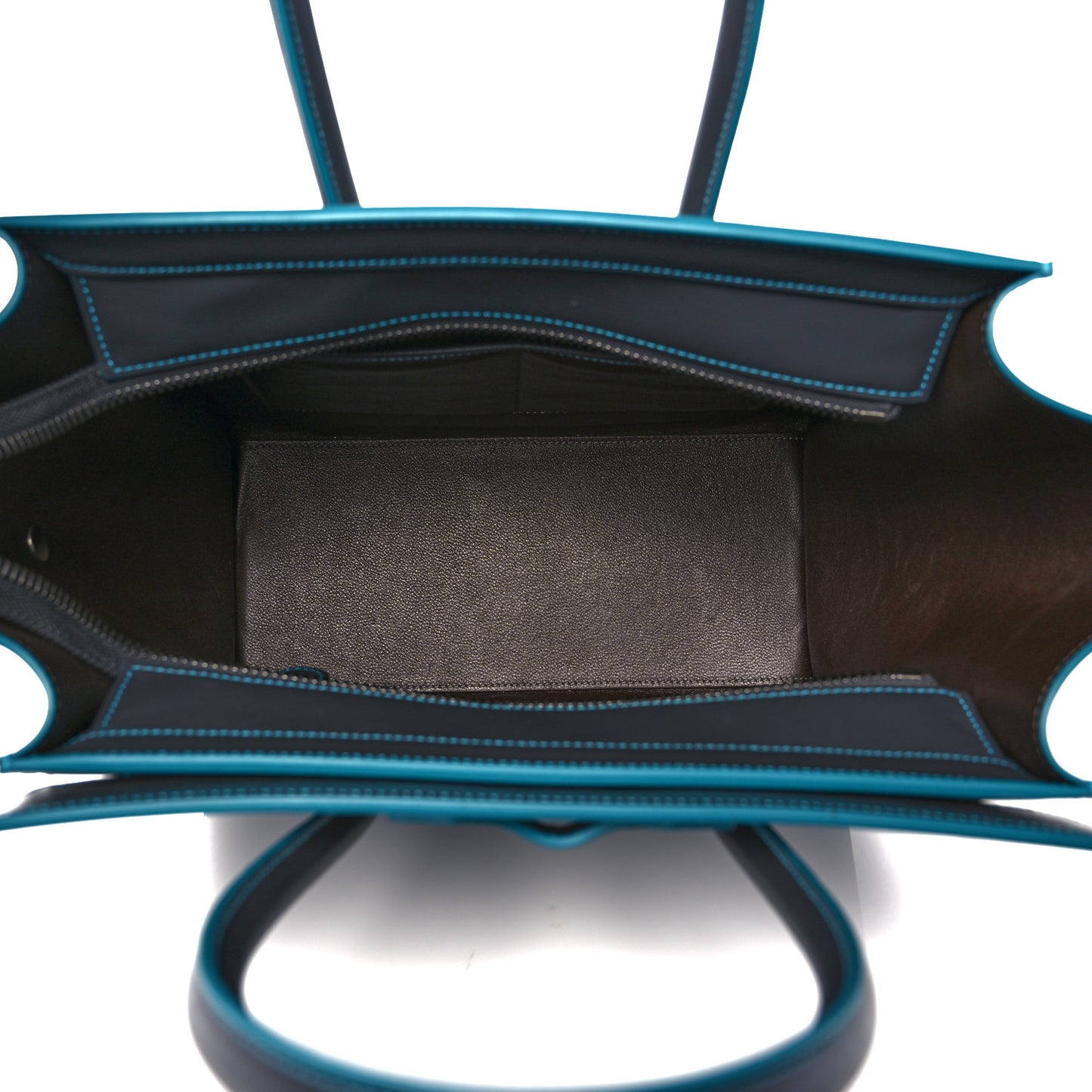 Satin Debossed Calfskin Micro Luggage Anthracite