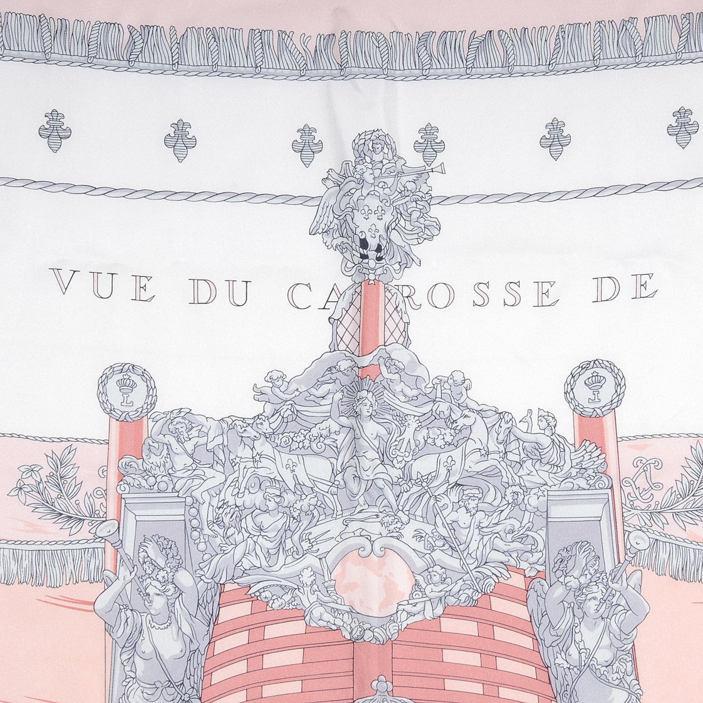 Silk Vue Du Carosse De La Galere La Reale Scarf 90