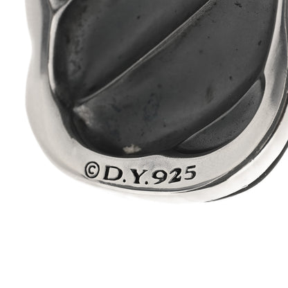 David Yurman Sterling Silver Diamond Midnight Melange Sculpted Cuff Bracelet 4 of 4