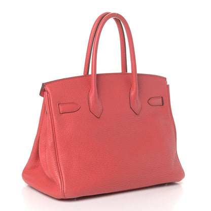 Hermes Taurillon Clemence Birkin 30 Bougainvillea 3 of 6