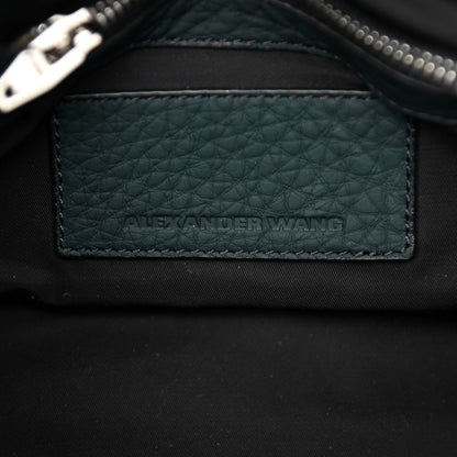 Alexander Wang Pebbled Lambskin Mini Rockie Dark Green Silver Hardware 6 of 8
