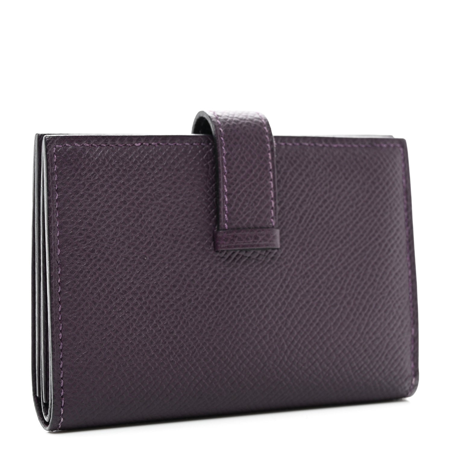 Hermes Epsom Mini Bearn Wallet Raisin 3 of 9