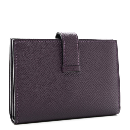 Hermes Epsom Mini Bearn Wallet Raisin 3 of 9